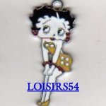 Betty Boop Emaillé pendentif jaune